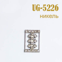 Пряжка металлическая со стразами