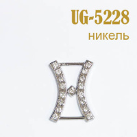 Пряжка металлическая со стразами