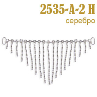 Пряжка металлическая со стразами
